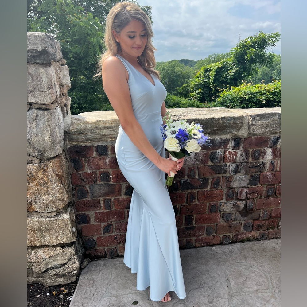 Bella Bridesmaids light blue dress
